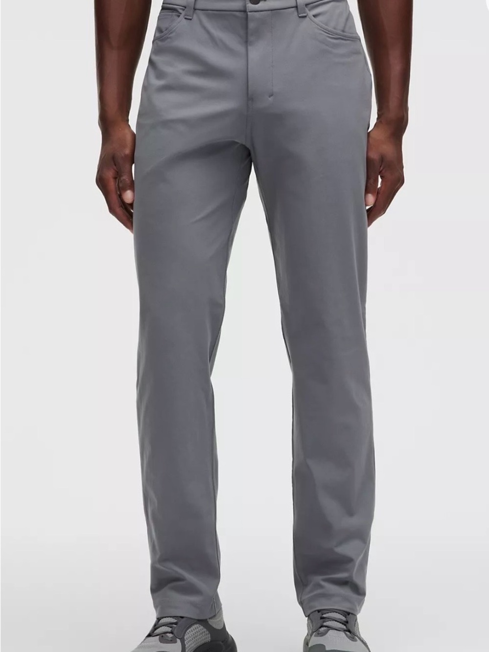 Lululemon ABC classic fit 5 pocket pants warpstreme size 32 in grey